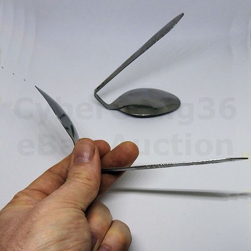 Cuchara Inclinarse Magia Truco Doblar Metal Como Psychic Mente Bender Uri Geller - Picture 3 of 6
