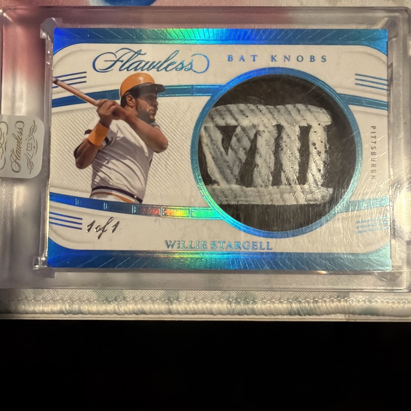 1/1 WILLIE STARGELL BAT KNOB 2024 flawless SEALED - Pittsburgh Pirates