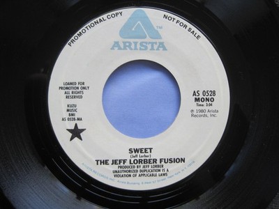 Jeff Lorber Fusion - Sweet - Used Vinyl Record 7 - Promo - G8100z