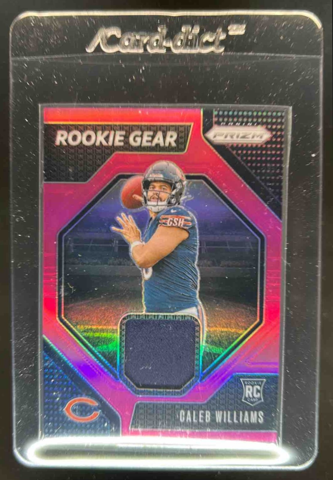 2024 Prizm Caleb Williams Rookie Gear RC Jersey Pink #RG-CWS Bears