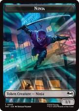 Ninja // Mutagen Double Sided Token MTG Teenage Mutant Ninja Turtles 5 // 9 T NM