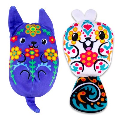 Dogs vs Squirls - Marigold & Sugar - 2-Pack - 4'' Amazon Small, Multicolor 