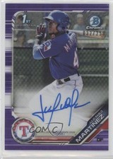 2019 Bowman Chrome Prospect Purple Refractor /250 Julio Pablo Martinez Auto 0rd2