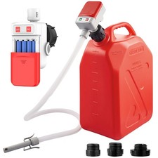 Fuel Transfer Pump, Automatic Gas Can Pump with Auto Stop and Overfill Red