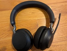 Jabra Evolve2 65 Flex USB-C Wireless On-Ear Headset with Charging Stand, MS...