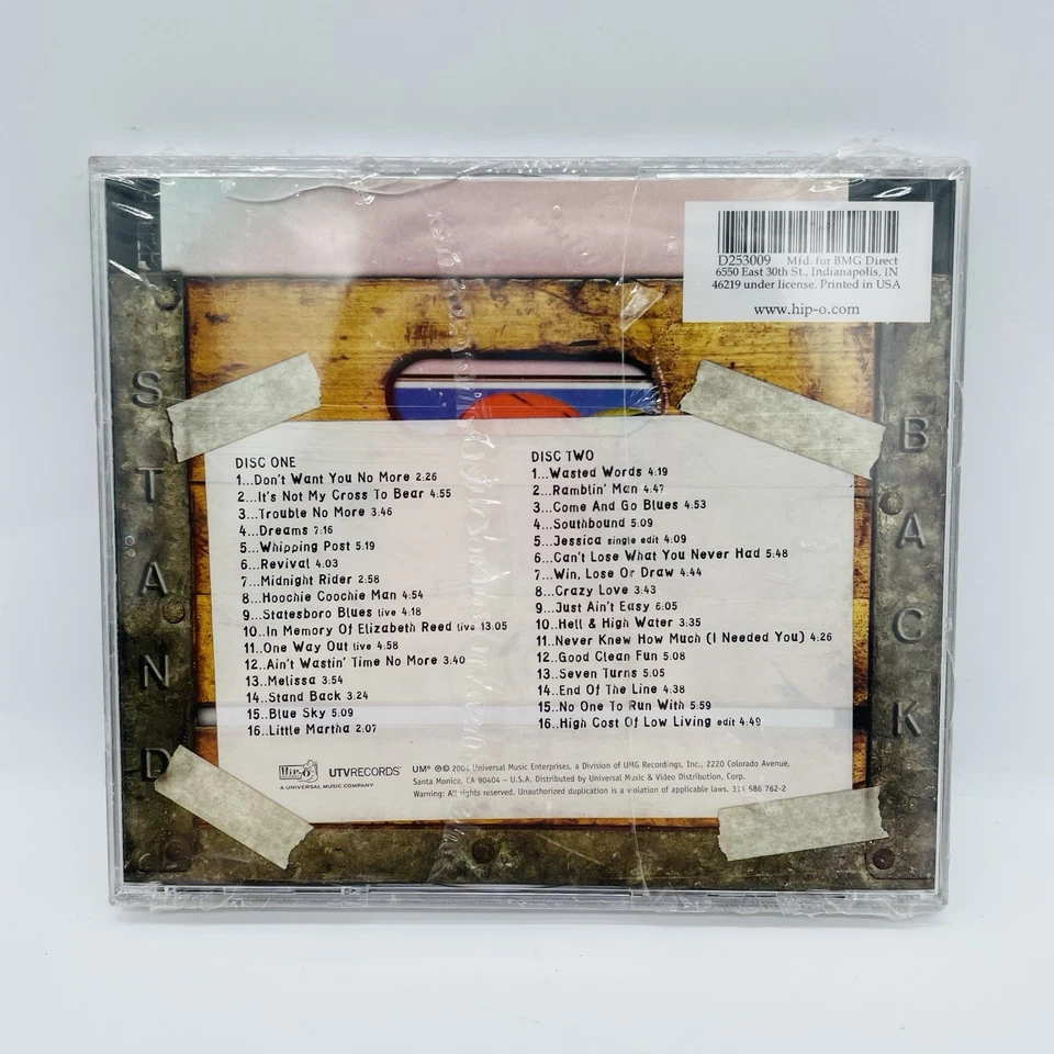 The Allman Brothers Band Stand Back Anthology 32 GREATEST HITS 2-CD Set, SEALED - Image 3 of 4