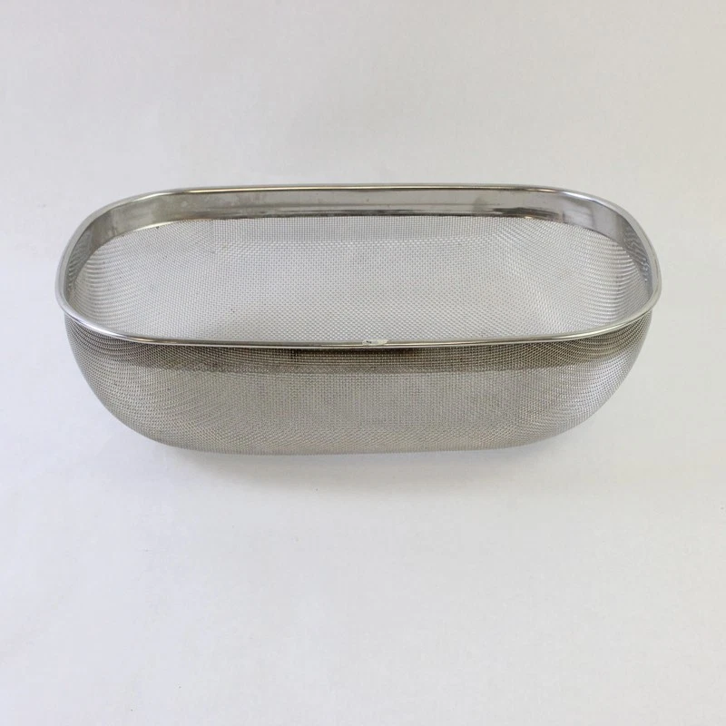 Stainless Steel Rectangular Strainer Colander Basket 12.5in