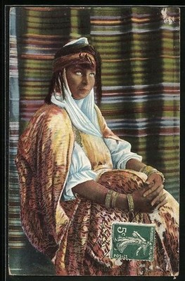 Postcard Scènes et Types, Mauresque Gitane, Arab Folk Types 