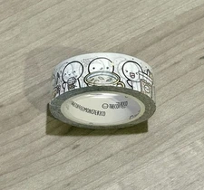 New TCMC Gray Tea Emoti washi tape roll 15 mm The Coffee Monsterz Co.