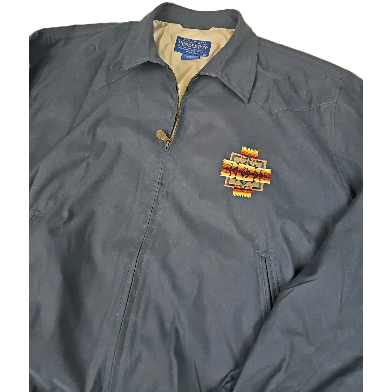 Pendleton Jacket Chief Joseph Pattern Blue Mens S… - image 1