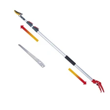 4.6-10 Ft Long Reach Tree Pruner Extendable, Fruit Picker, Telescoping Tree P...