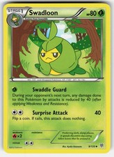 Swadloon 9/135 Uncommon Plasma Storm Pokemon LP on eBay