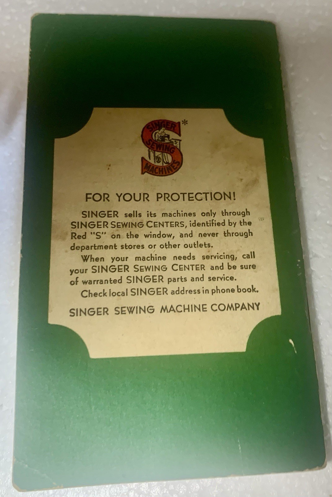 Singer 1947 Electric Sewing Machine 66-18 USA Vintage Manual Instructions