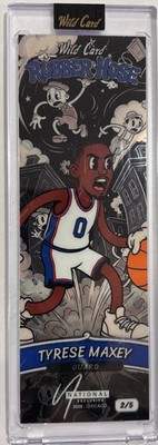 2026 Wild Card Slim Gems - Tyrese Maxey 2/5 Rubber Hose National Exclusive