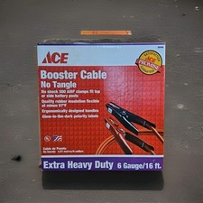 Ace 16 Ft. 6 Ga. Extra Heavy Duty Jumper Cables 80948 Fs