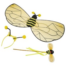 Bee Accessories for Kids Wings and Headband Bumblebee Costume Honey Cosplay
