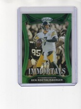 2025 CERTIFIED BEN ROETHLISBERGER GREEN IMMORTALS 19/25 PITTSBURGH STEELERS