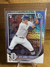 Jace Jung Rookie Bowman Chrome Mega Box Mojo Refractor 2025 Tigers