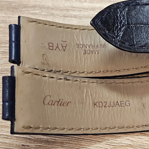 Cartier Alligator Uhrenarmband Blau - Bild 5 von 13