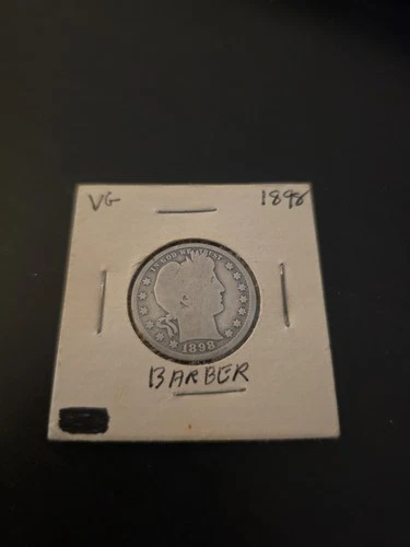1898 BARBER QUARTER VG