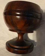 Handcrafted Black Walnut Pedestal Bowl