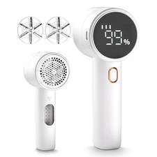 Rechargeable Fabric Shaver, 3-Speeds Electric Lint Remover Shaver with LED