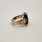 Art Deco 14k Roman Soldier Carved Black Onyx Intaglio Centurion Signet Ring 7.25 — photo 8