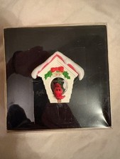 1979 Hallmark Christmas Ornament Red Cardinal Bird  Tree Trimmer W Box