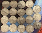 Lot of 19 90% Silver Pre 64 Quarters At Melt