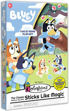 Colorforms Bluey Set - Repositionable Pieces Stick like Magic - Scenes and Piece
