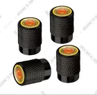 ROYAL ENFIELD BLACK MOTORCYCLETYRE VALVE CAPS. SET OF 4 SALE PRICE.REF -E7