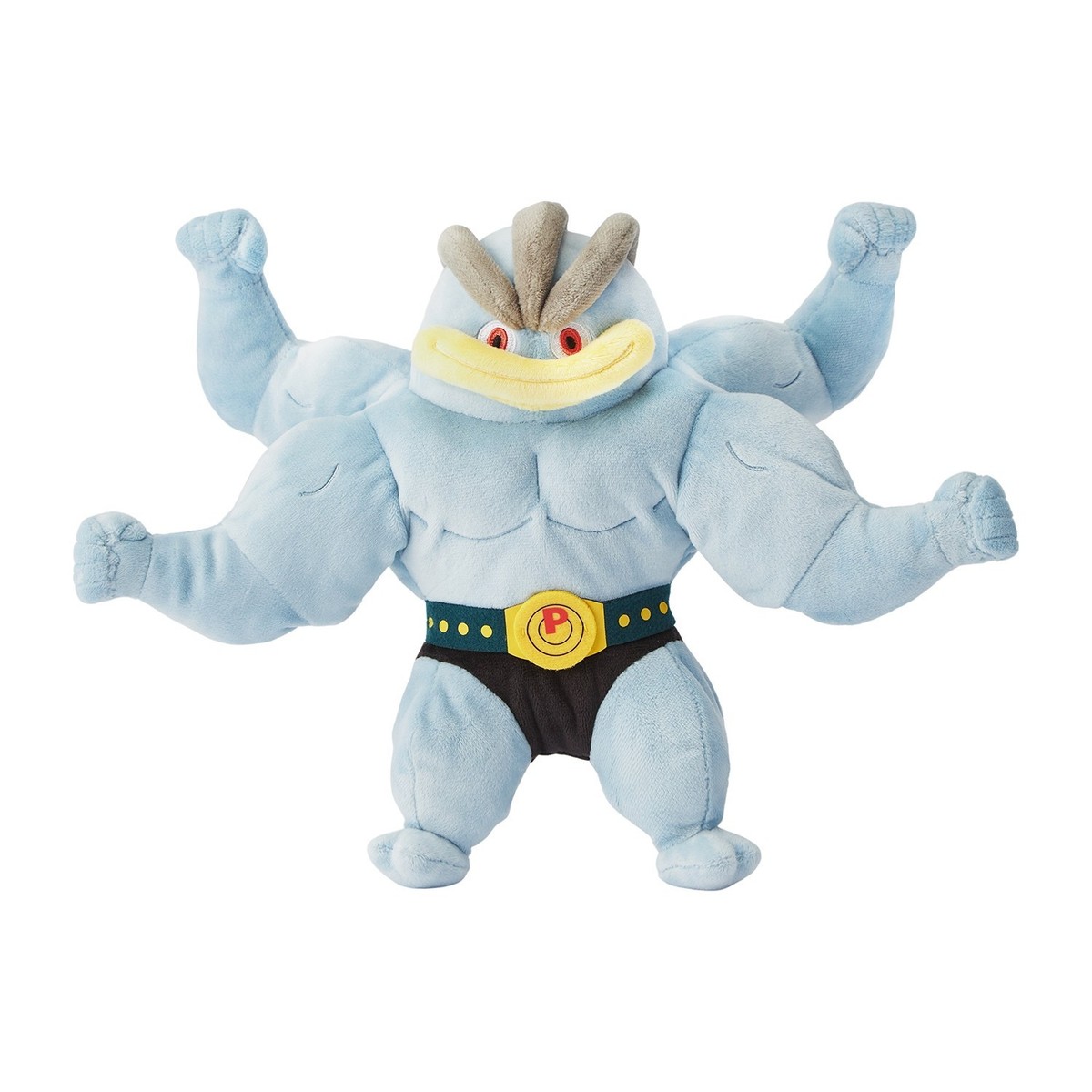 Pokemon Center Machamp Muscular Action Posing Plush Moving Arms