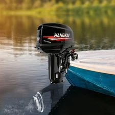 HANGKAI 3.5~40hp Outboard Motor 2/4-Stroke Boat Outboard Engine Water Cooled Gas