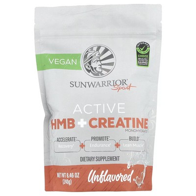 2 X Sunwarrior, Sport, Active HMB + Creatine Monohydrate, Unflavored-Worldwide