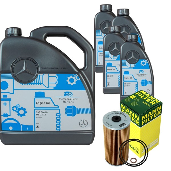 MANN-FILTER ÖLfilter 9L MotoröL 5W-40 MB 229.5 FüR Mercedes-Benz SL 500-image