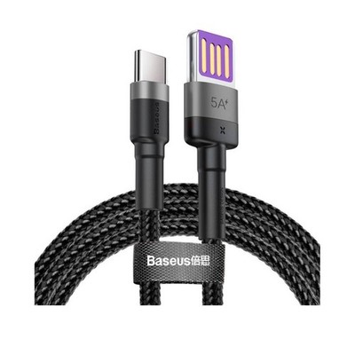 Baseus, USB / USB-C 5A Kabel Doppelseitig 1m Ladung & Sync