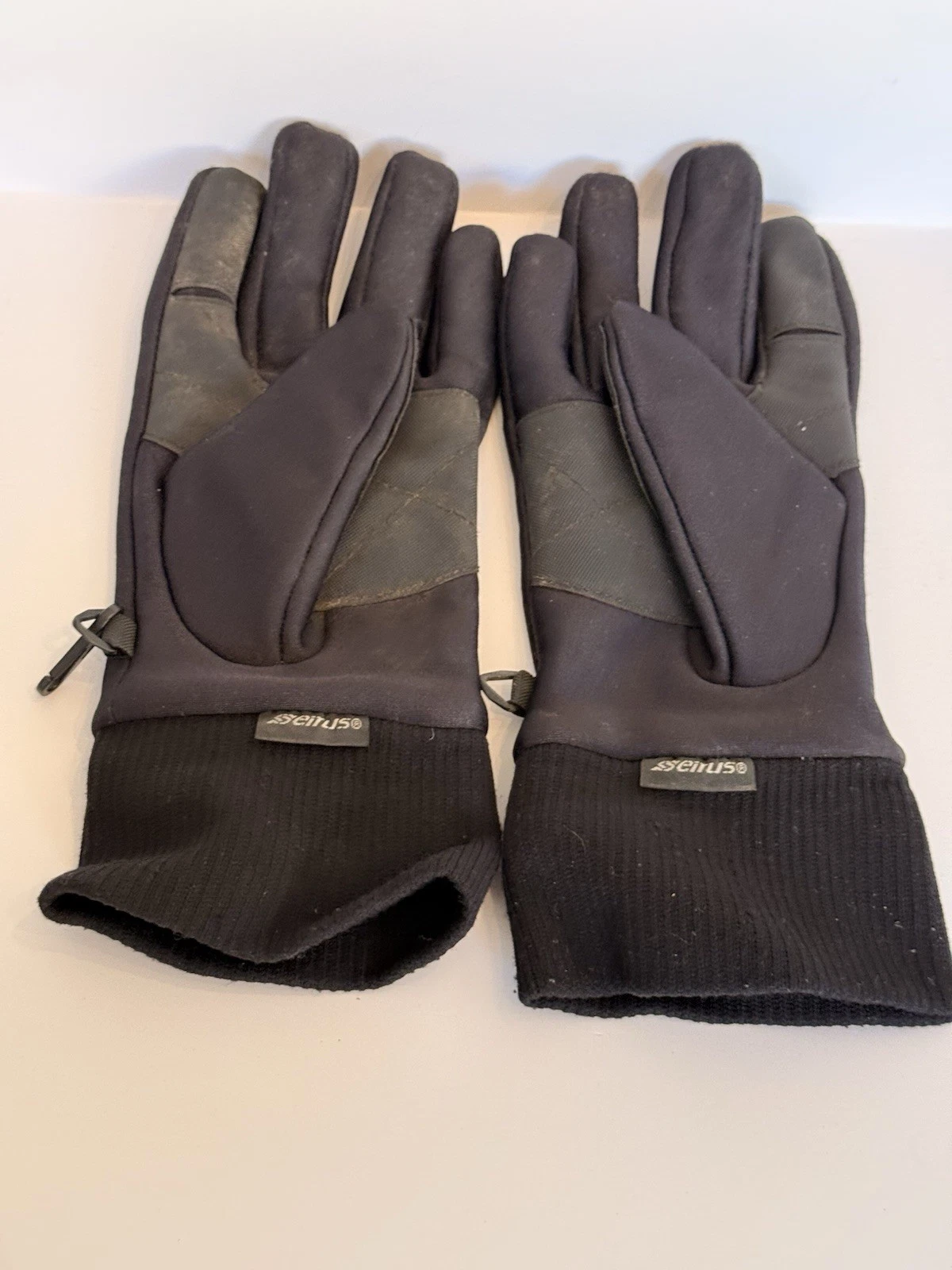 Men’s Black Seirus Original All Weather Gloves Men’s L Fleece Lined