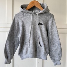 VTG 80s 90s Youth Nike Heather Grey Pullover Hoodie Sweatshirt Kids sz M