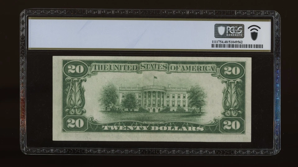 DBR 1928-B $20 DGS FRN Chicago Fr. 2052-Gdgs PCGS-B XF-40 PPQ Serial G13782267A - Image 2 of 2