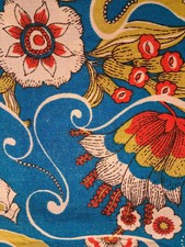 Multicolored Polyester Floral Material 44 In Wide by 1.5 Yards Long