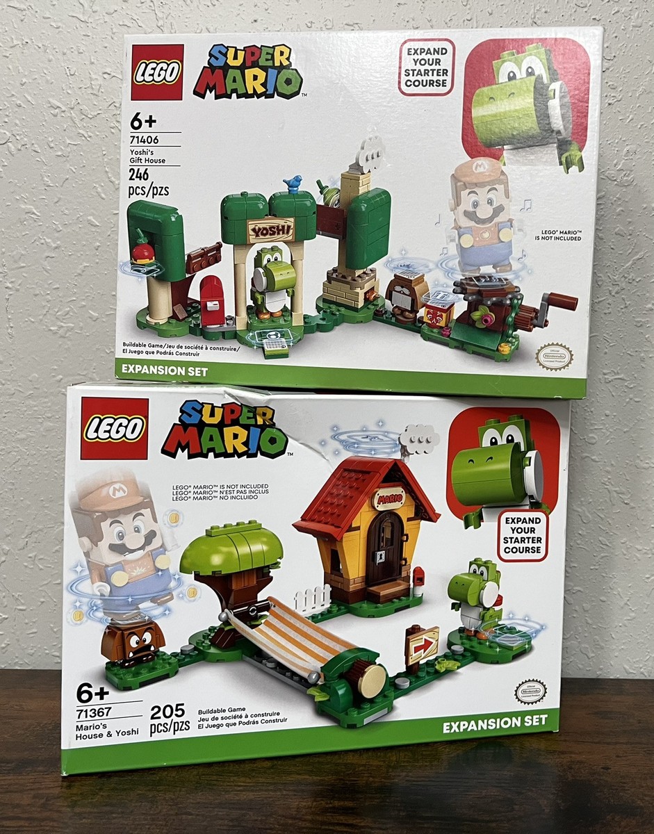 NIB Lot LEGO Super Mario: Yoshi's Gift House Expansion Set 71406 +