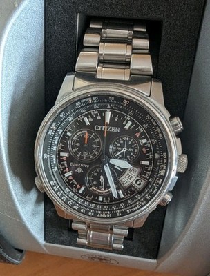 Citizen Promaster Sky Nighthawk Eco-Drive Funkuhr ''The Pilot''  BY0085-53E selten