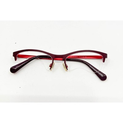 MOREL FRANCE NOMAD 3209S Red Dot Pattern Eyeglasses Frame Women 52-17-140