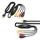 1 Set USB Video Capture Video Grabber Device Portable Video Digitizer Adapter