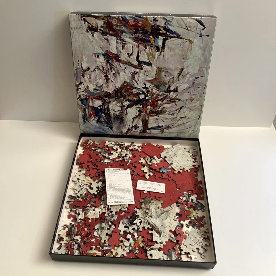 Quebra-cabeça vintage Springbok George Went Swimming at Barnes Hole Joan Mitchell COMPLETO - Imagem 2 de 4