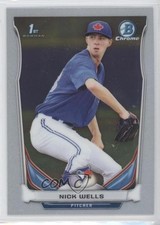 2014 Bowman Draft Chrome Nick Wells #CDP89 7t7