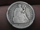 1868 Seated Liberty Silver Half Dime- Good Obverse Details