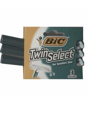 New BiC 3 Twin Select Razor for Sensitive Skin