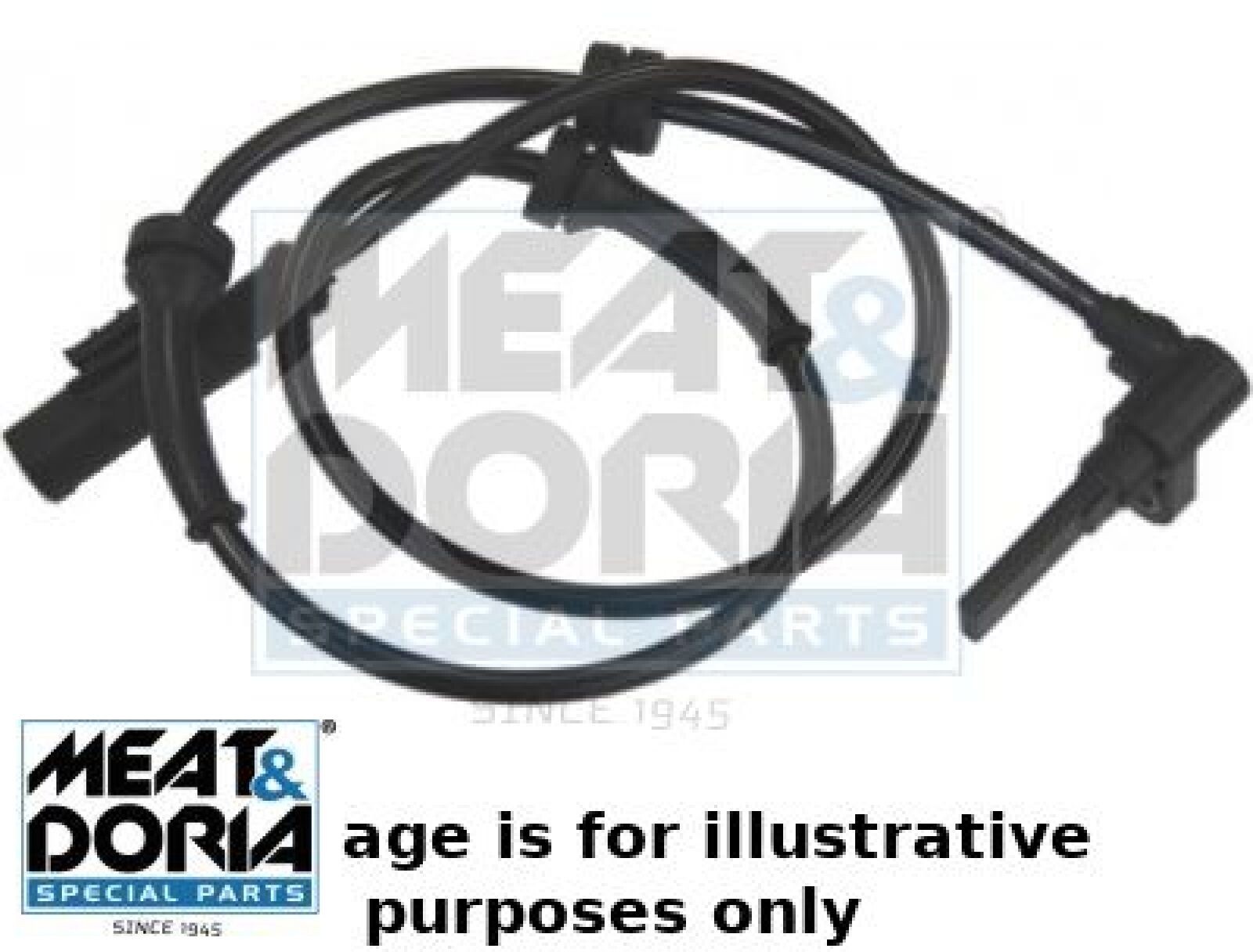 MEAT & DORIA 90037E Sensor für Raddrehzahl ABS Sensor Raddrehzahl für Fiat