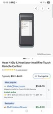 Heat N Glo & Heatilator IntelliFire Touch Remote Control For MAGESTIC Ruby READ